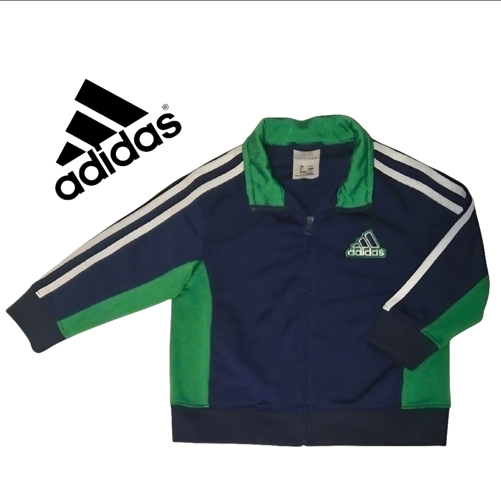 NEW Adidas Kids' Moisture Wicking Zip-Up Track / Warm-up Jacket